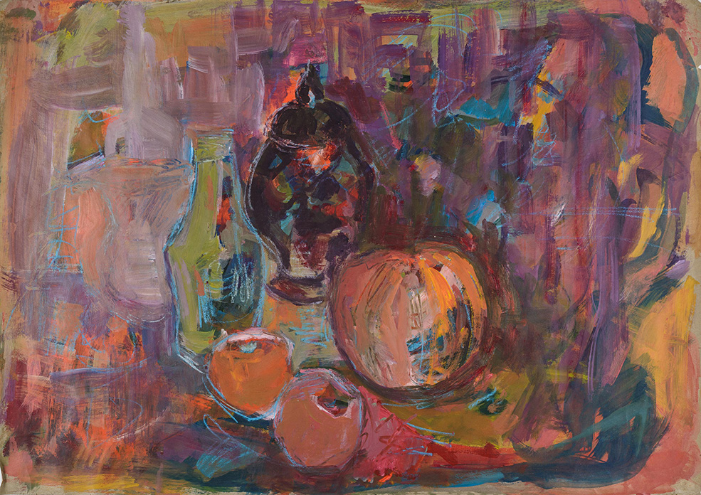 Still Life with Pitcher and Bottle