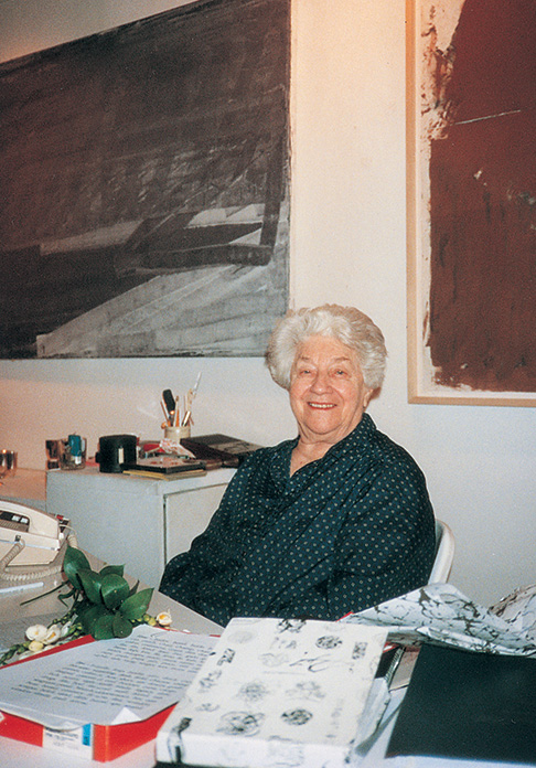 Bertha Urdang in Her Gallery, New York