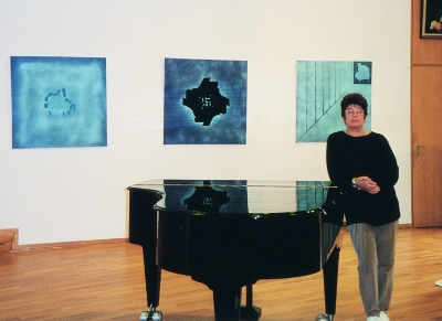 Steffa Reis at Else Lasker-Schuler exhibition, Wuppertal, Germany, 1996
